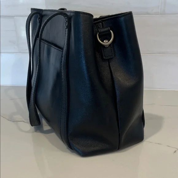 Patricia Nash Heritage Black Leather Chantilly Shoulder Satchel Tote Bag - Picture 7 of 16